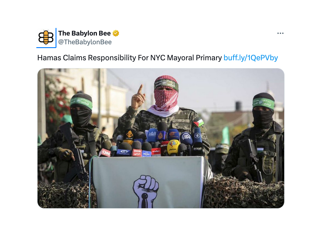 A funny tweet.
