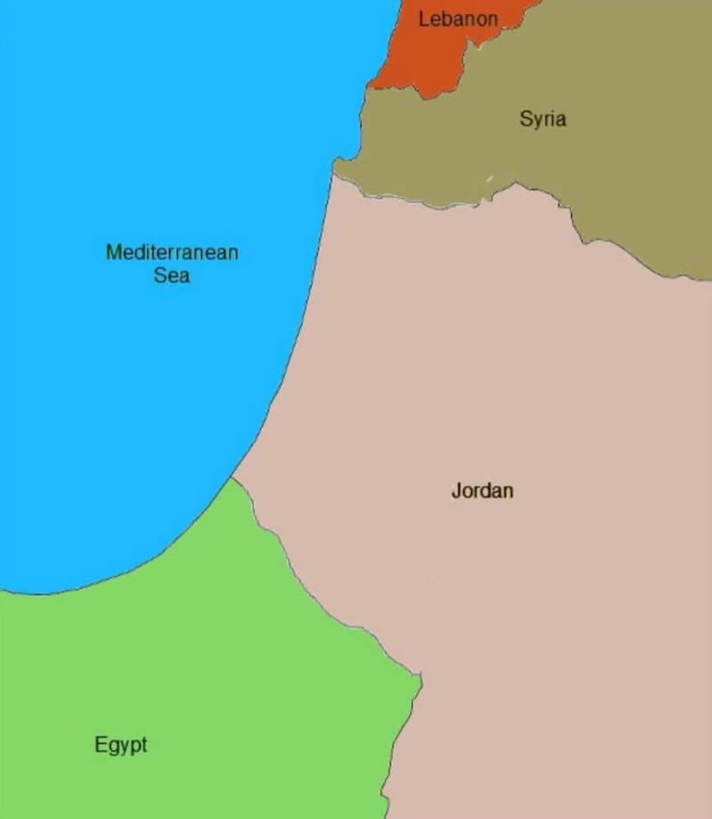 A map of what had been Palestine if Israel lost 1948 war.